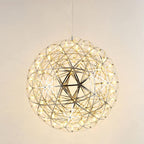 Lampadario Pendente Creativo Contemporaneo in Ferro con 12 Luci LED Fuochi d'Artificio per Soggiorno