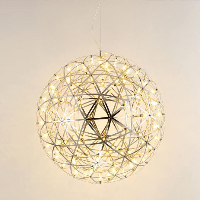 Lampadario Pendente Creativo Contemporaneo in Ferro con 12 Luci LED Fuochi d'Artificio per Soggiorno