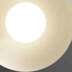 Moderna luce semi-incassata in ferro e vetro Wabi-sabi nordico a 1 luce per soggiorno