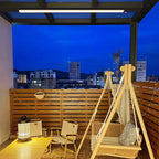 Moderno Minimalista Lungo Rettangolo Alluminio PC LED Soffitto Incassato Luce Per Patio Esterno