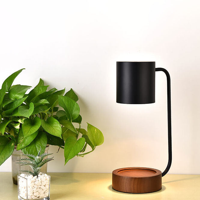 Lampada da Tavolo in Legno Minimalista Giapponese con Dimerizzazione e Timer a 1 Luce