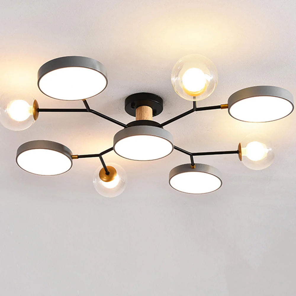 Lampada da Soffitto Moderna a Più Lampadine per Soggiorno
