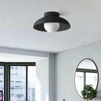 Lampada da soffitto moderna rotonda in metallo