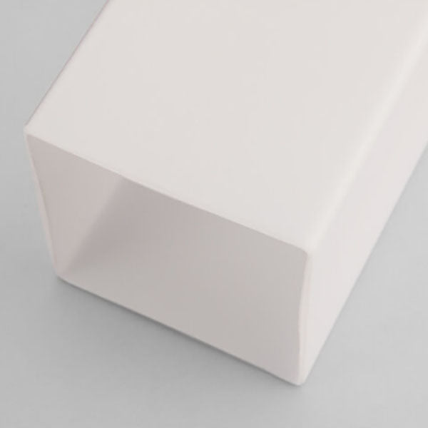 Applique da parete con colonna in vetro quadrata in legno massello minimalista moderno a 1 luce