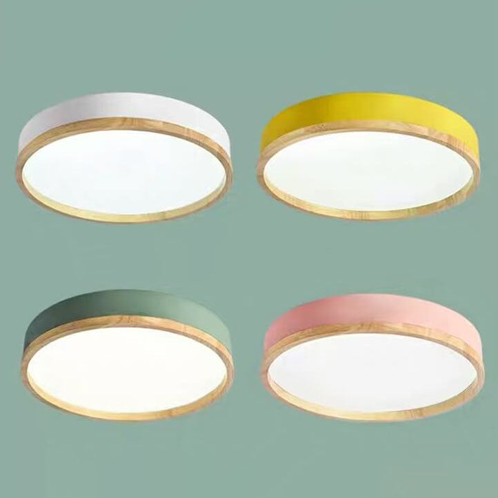 Semplice Lampada da Soffitto LED Acrilico Rotonda