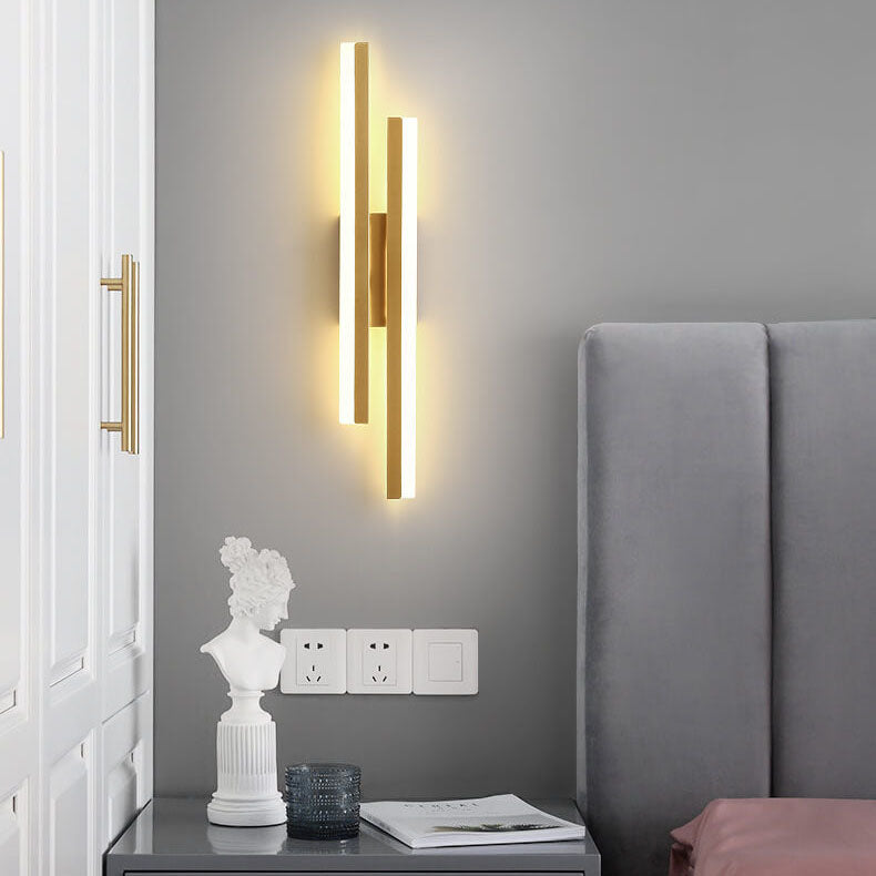 Lampada da parete LED in ferro acrilico con linee minimaliste moderne