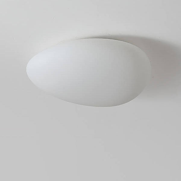 Lampadario a soffitto LED con paralume in PE a ciottoli minimalista nordico