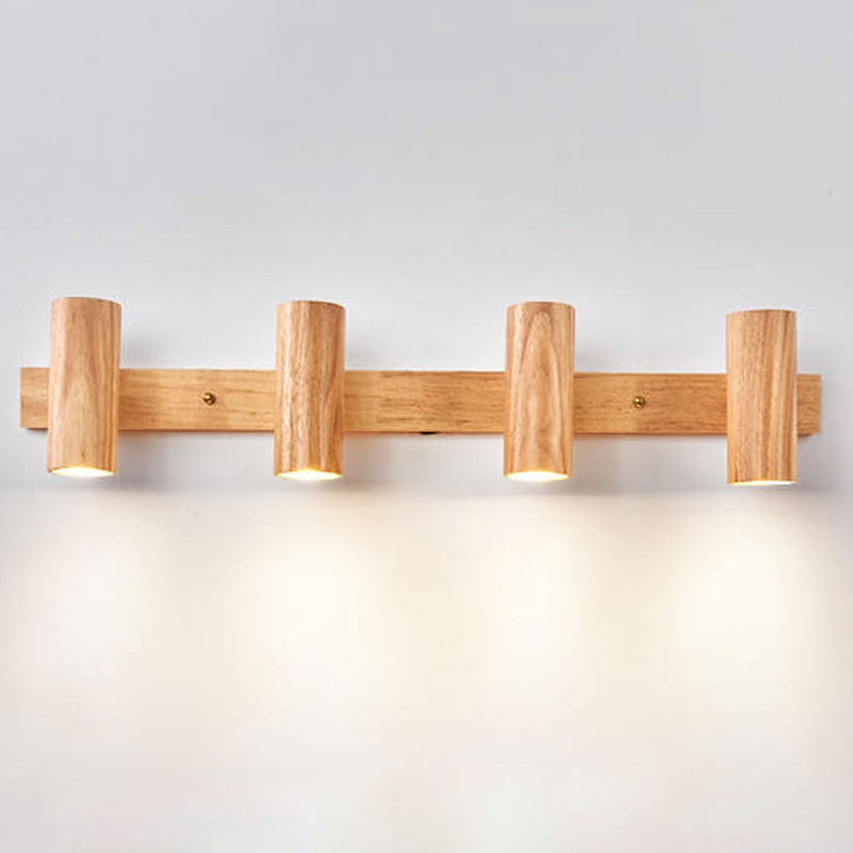 Faretto da Parete in Legno Moderno Minimalista 1/2/3 Luci