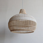 Lampada a Sospensione Classica Rotonda in Rattan