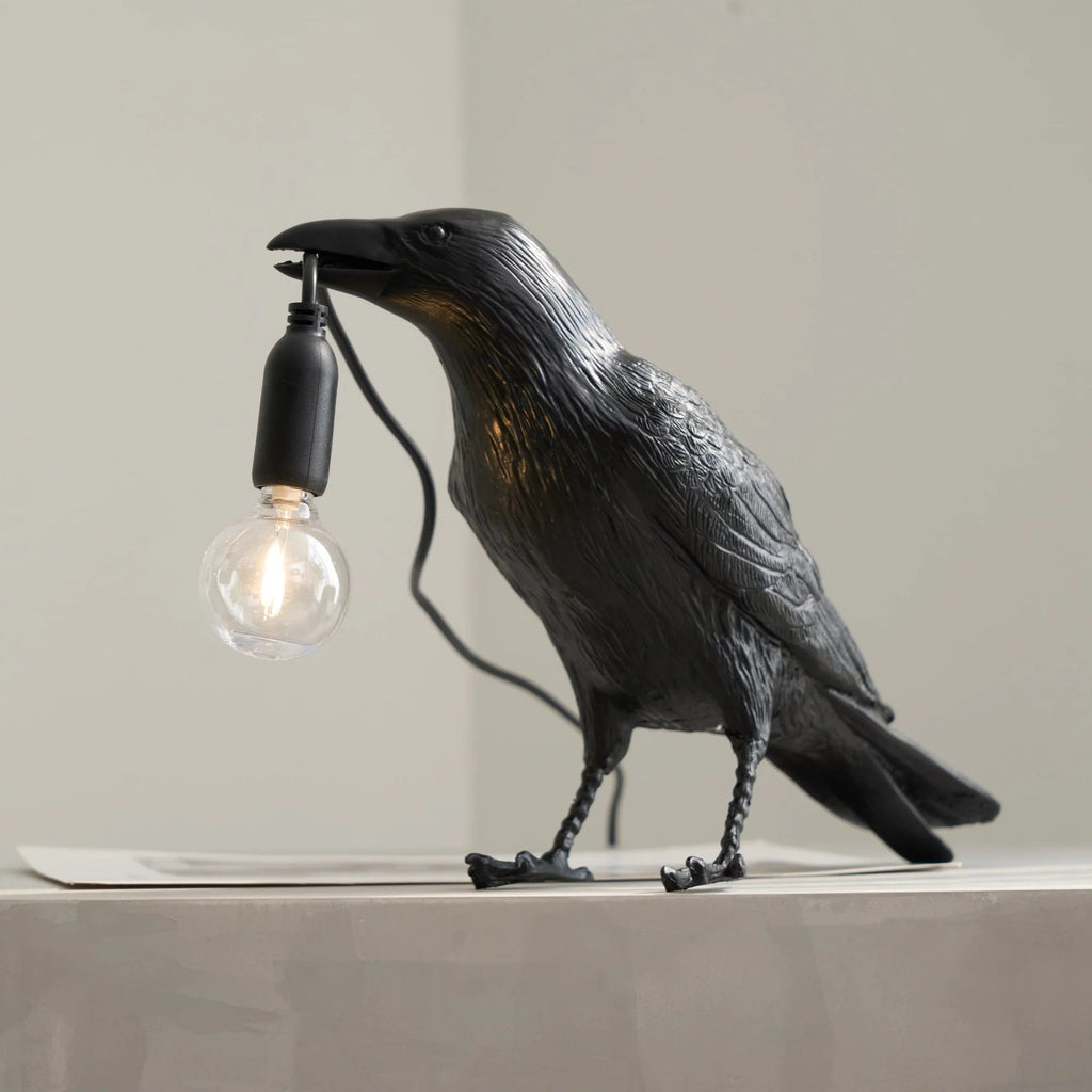 Lampada da Tavolo in Resina Trendy Crow