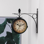 TwinTick – Orologio da parete doppio lato con visualizzazione analogica e digitale e design moderno
