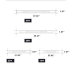 Lampada da Parete LED Acrilica Minimalista a Forma di Barra Allungata con 1 Luce