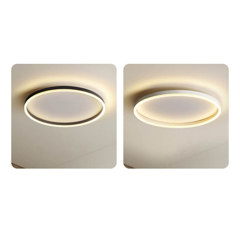Lampada da soffitto a LED circolare minimalista nordica in ferro e acrilico