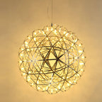 Lampadario Pendente Creativo Contemporaneo in Ferro con 12 Luci LED Fuochi d'Artificio per Soggiorno