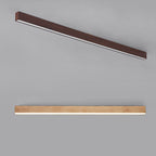 Moderna Lampada da Soffitto LED a Incasso in Alluminio con Venature di Legno