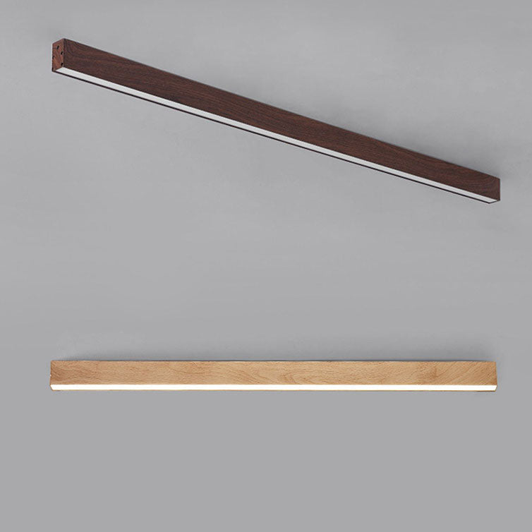 Moderna Lampada da Soffitto LED a Incasso in Alluminio con Venature di Legno
