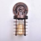 Applique da Parete in Ferro Battuto Industriale Retro del Nord con 1 Luce