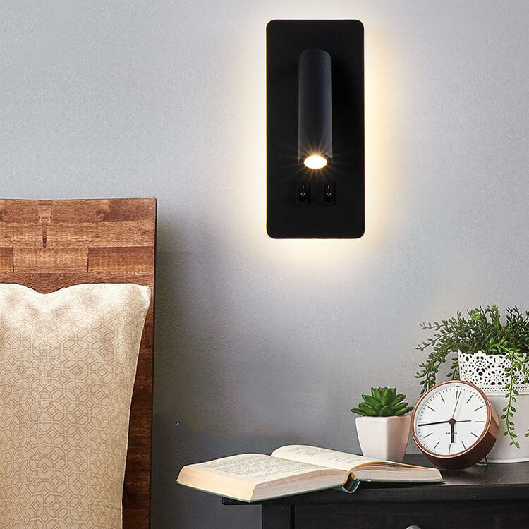 Faretto quadrato nordico contemporaneo in ferro, orientabile, lampada da parete LED per soggiorno e camera da letto