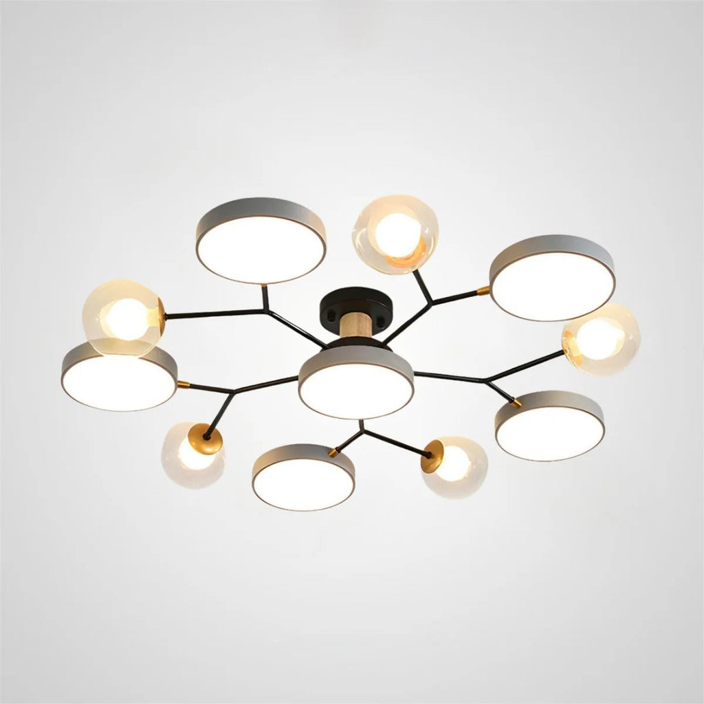 Lampada da Soffitto Moderna a Più Lampadine per Soggiorno