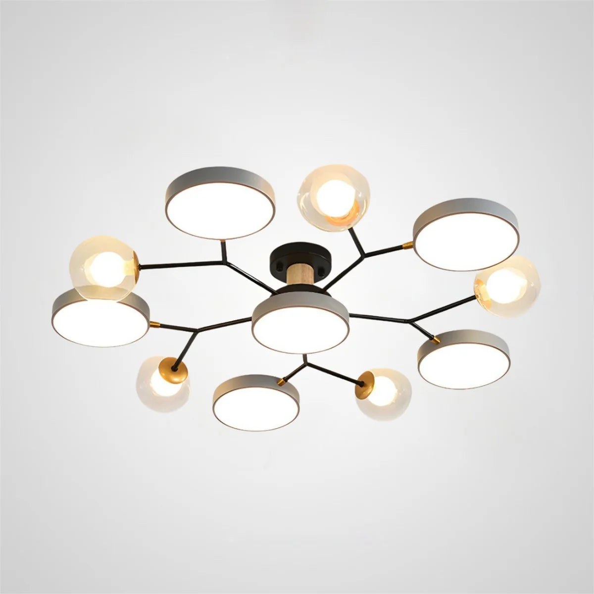 Lampada da Soffitto Moderna a Più Lampadine per Soggiorno