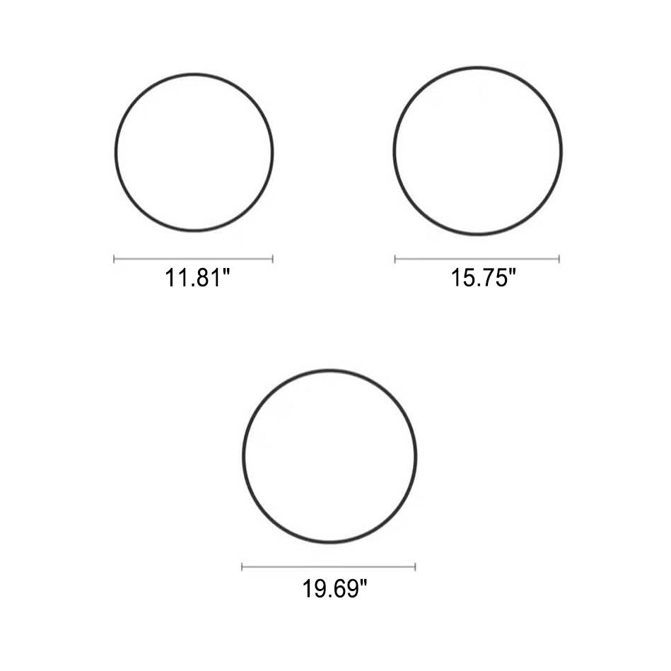 Semplice Lampada da Soffitto LED Acrilico Rotonda
