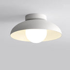 Moderna luce semi-incassata in ferro e vetro Wabi-sabi nordico a 1 luce per soggiorno