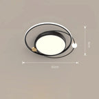 Lampada da soffitto rotonda in acrilico elegante