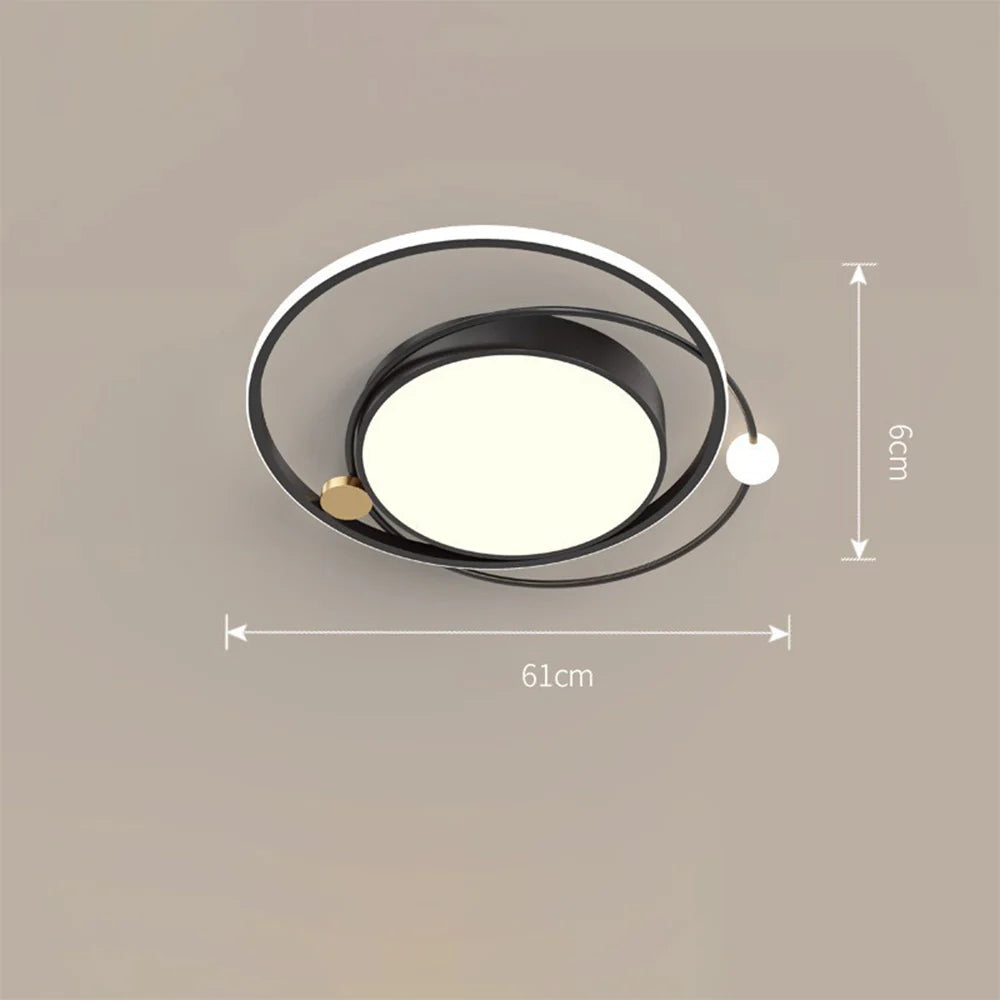 Lampada da soffitto rotonda in acrilico elegante