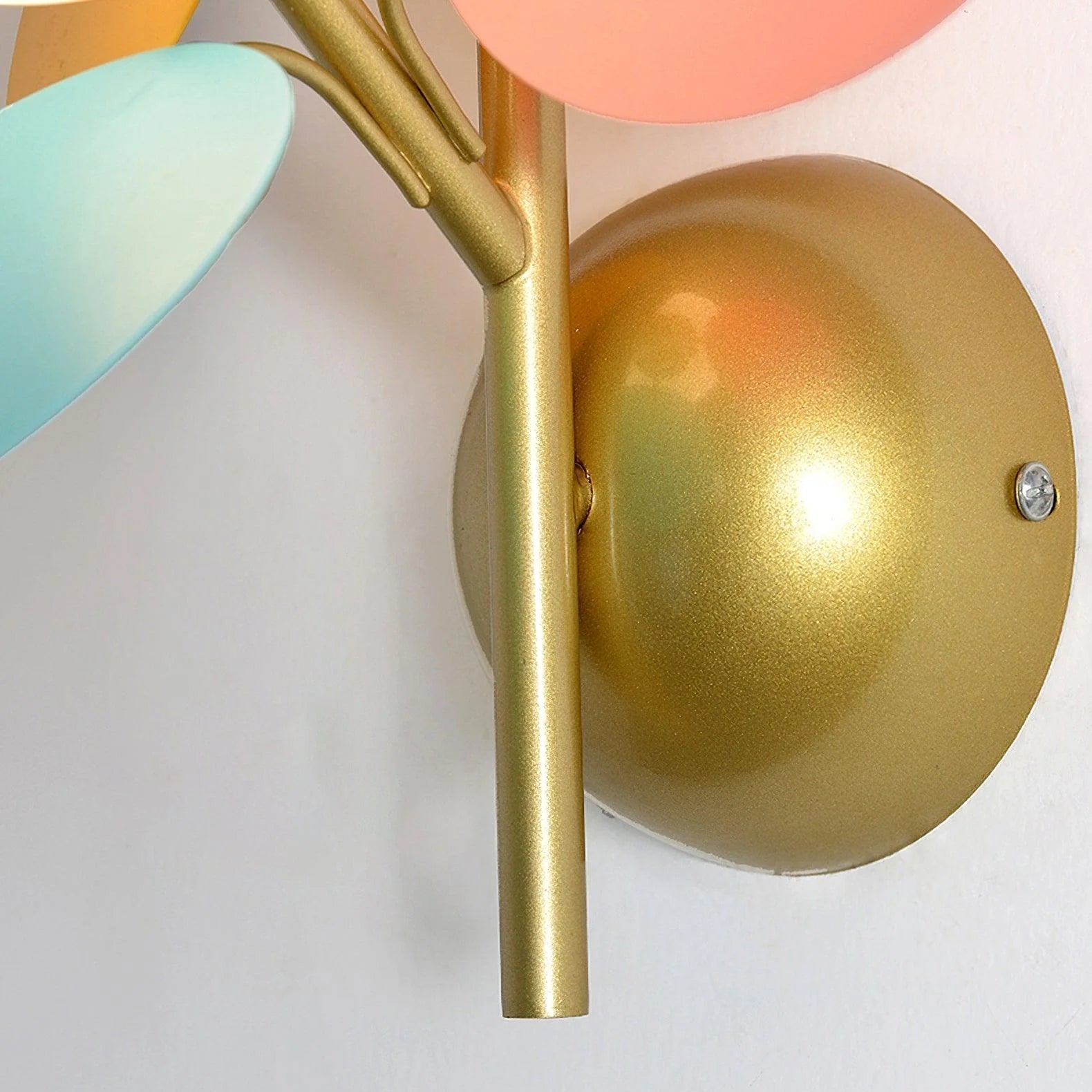 Lampada da Parete in Vetro a Disco Elegante