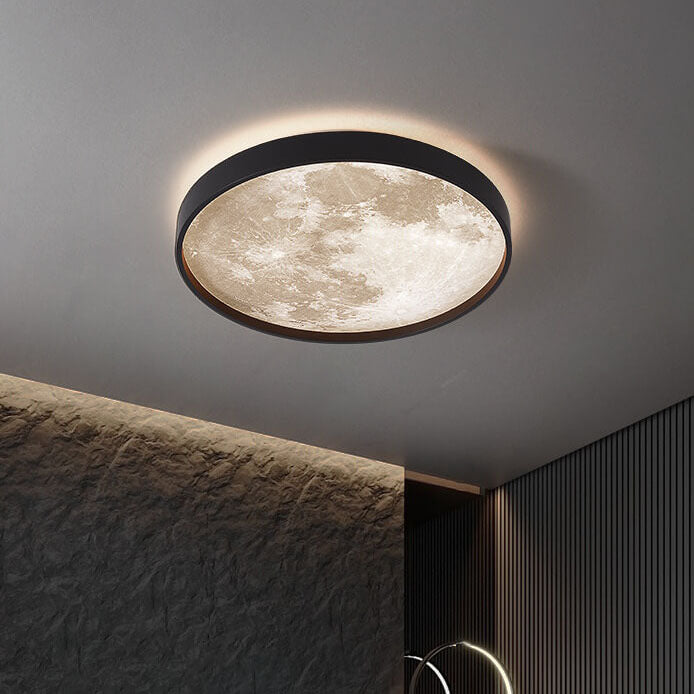 Moderna Lampada da Soffitto LED a Incasso Rotonda in Ferro Acrilico Minimalista per Soggiorno