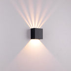 Lampada da Parete LED Moderna Quadrata in Alluminio Impermeabile da Esterno