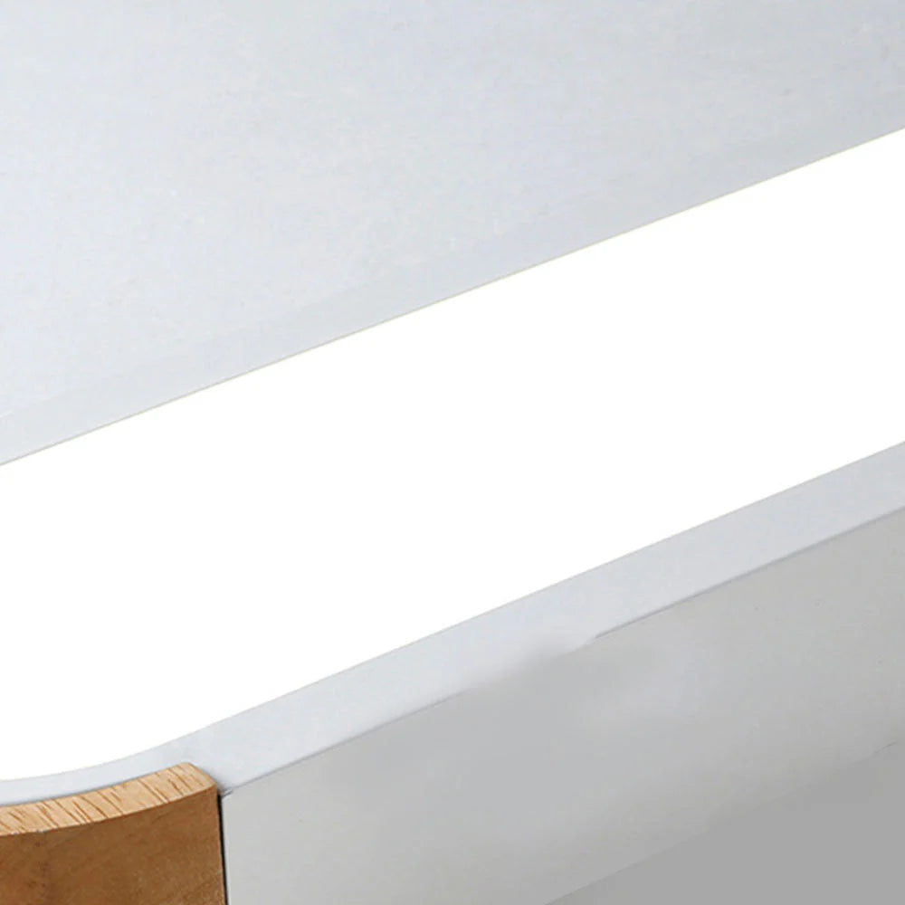 Lampada da soffitto metallica moderna a forma ovale allungata