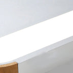 Lampada da soffitto metallica moderna a forma ovale allungata