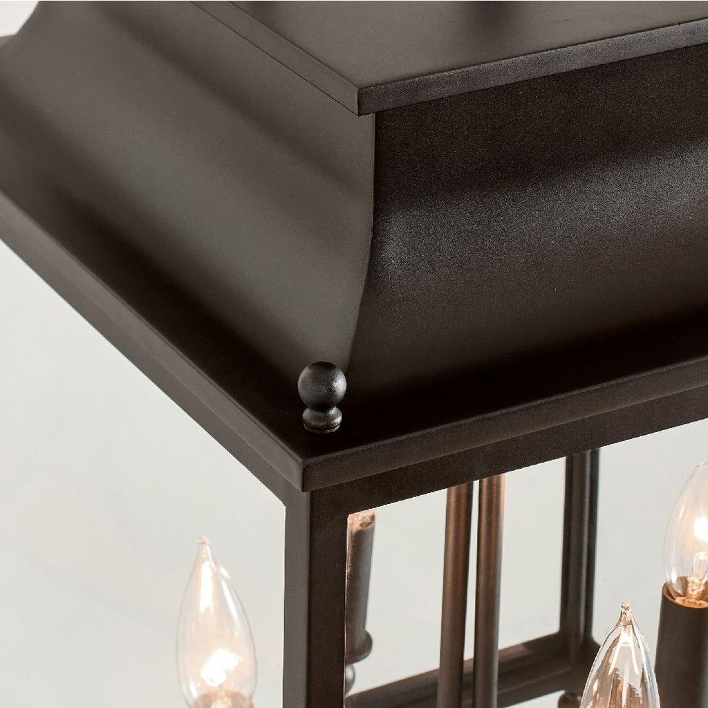 Lampada a sospensione in ottone per esterni