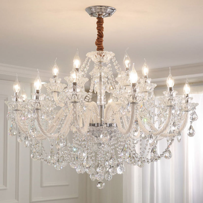 Lampadario Silva in Cristallo Francese per Soggiorno e Sala da Pranzo