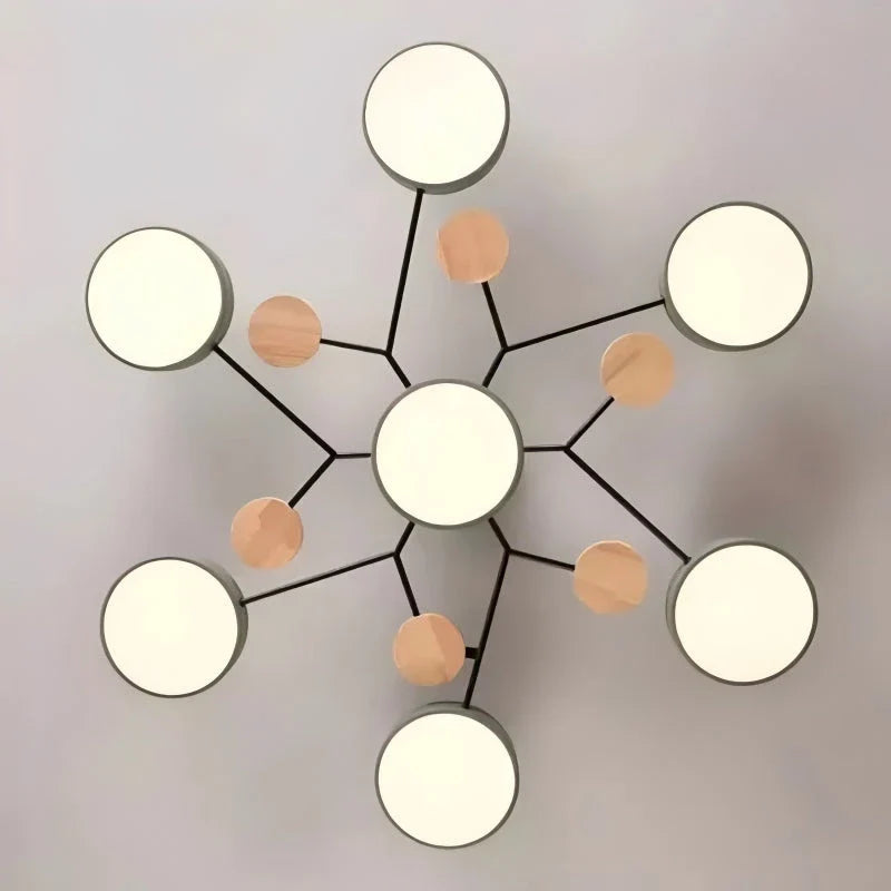Lampada da soffitto LED circolare acrilica moderna nordica