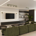 Lampada a soffitto RING 3P verde oliva