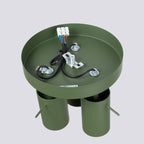 Lampada a soffitto RING 3P verde oliva