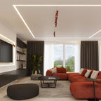 Lampada da soffitto RING 2 rosso ocra