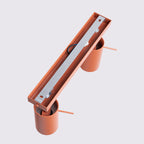 Lampada da soffitto RING 2 rosso ocra
