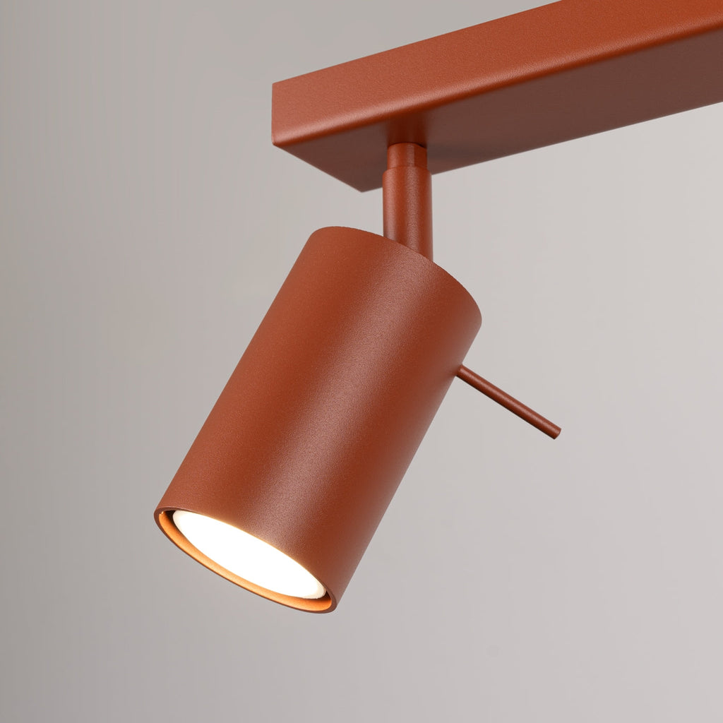 Lampada da soffitto RING 2 rosso ocra
