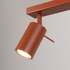 Lampada da soffitto RING 2 rosso ocra