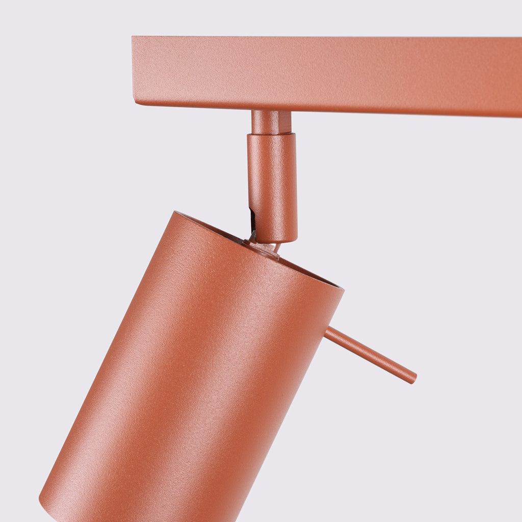 Lampada da soffitto RING 2 rosso ocra