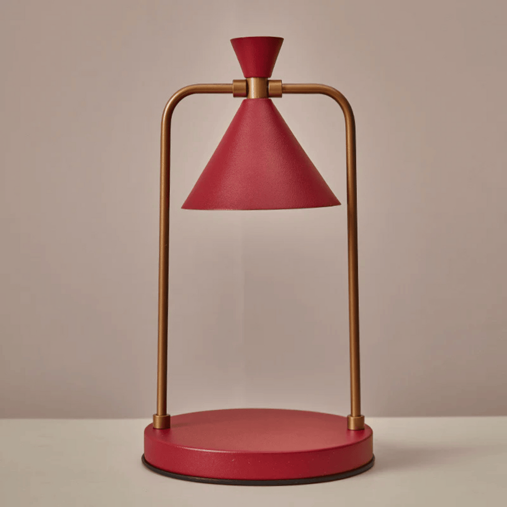 Lampada Riscaldante per Candele Elettrica con Struttura in Metallo e Paralume a Forma di Cono