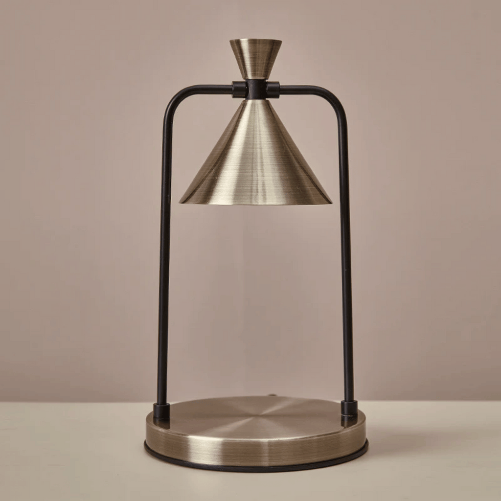 Lampada Riscaldante per Candele Elettrica con Struttura in Metallo e Paralume a Forma di Cono