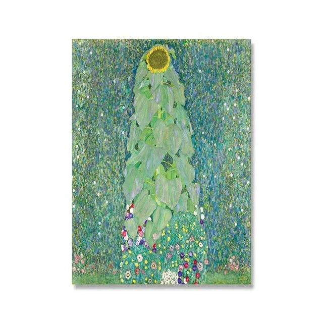 Giardino Fiorito di Gustav Klimt Arte da Parete