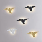 Applique da Parete LED in Metallo Creativo Moderno a Forma di Uccello Volante con 1 Luce