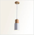 Lampada a sospensione LED singola in alluminio cilindrico nordico