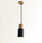Lampada a sospensione LED singola in alluminio cilindrico nordico