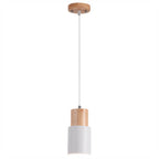 Lampada a sospensione LED singola in alluminio cilindrico nordico